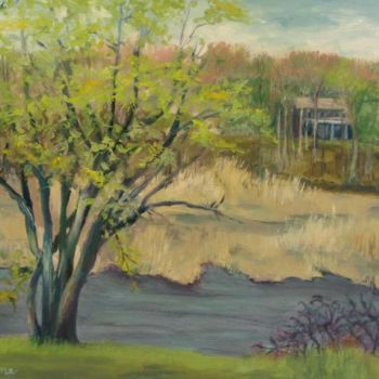 Painting titled "Spring on the Lieut…" by Patricia Barone, Original Artwork, Oil