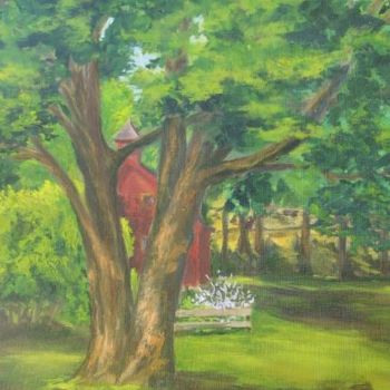 Painting titled "Summer Light, After…" by Patricia Barone, Original Artwork, Oil
