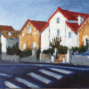 Pittura intitolato "Rue du 8 mai" da Patricia Lejeune, Opera d'arte originale, Olio