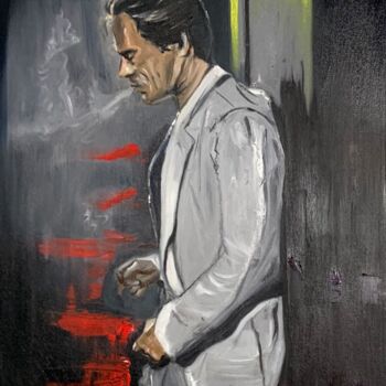 Painting titled "Vice Smoker" by Patricio Zazzini, Original Artwork, Oil