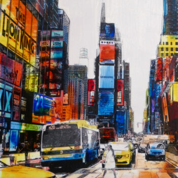Gravures & estampes intitulée "New York _2" par Patrick Ceron, Œuvre d'art originale, Impression numérique Monté sur Châssis…