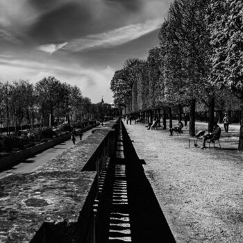 Photographie intitulée "Tuileries côté quai" par Patrick Joël Robert, Œuvre d'art originale, Photographie numérique