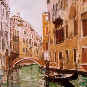 绘画 标题为“Venise” 由Patrick Pottelain, 原创艺术品, 油