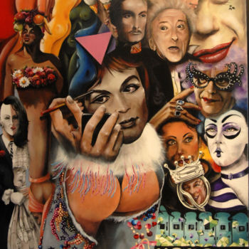 Pittura intitolato "gay pride" da Patrick Reinehr, Opera d'arte originale, Acrilico