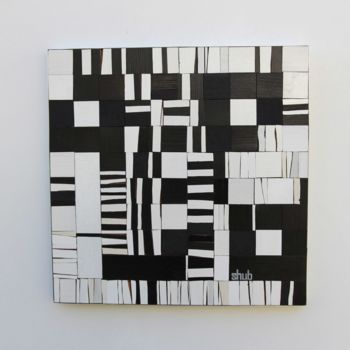 Schilderij getiteld "code" door Shub, Origineel Kunstwerk