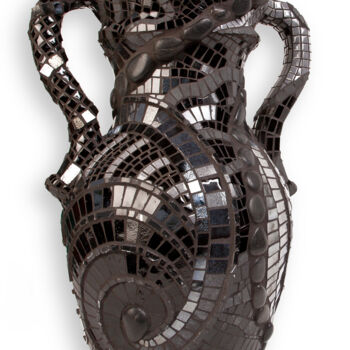 Γλυπτική με τίτλο "Lillith Vase" από Patrizia Salles, Αυθεντικά έργα τέχνης, Ψηφιδωτό