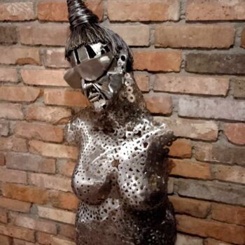 Rzeźba zatytułowany „Metall Skulptur 02/…” autorstwa Paul Bielec, Oryginalna praca, Metale