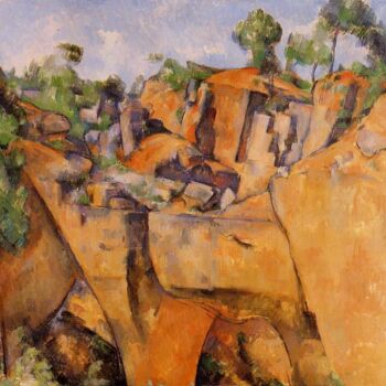 "La Carrière de Bibé…" başlıklı Tablo Paul Cézanne tarafından, Orijinal sanat, Petrol