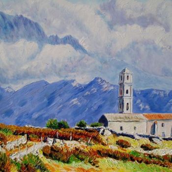Malarstwo zatytułowany „Eglise de San Anton…” autorstwa Paul-Louis Recco, Oryginalna praca, Olej