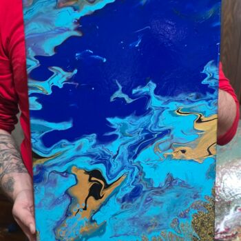 제목이 "ocean shimmer"인 미술작품 Paul Tetreault로, 원작, 아크릴