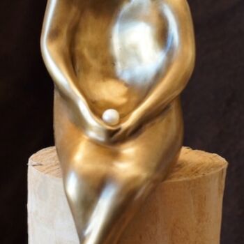 Sculpture titled "Le mariage" by Paul Crochat, Original Artwork, Metals