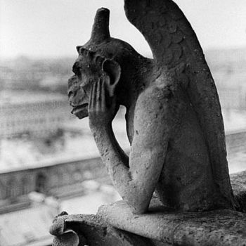 Photography titled "Paris Gargoyle 2" by Paul Sewell, Original Artwork