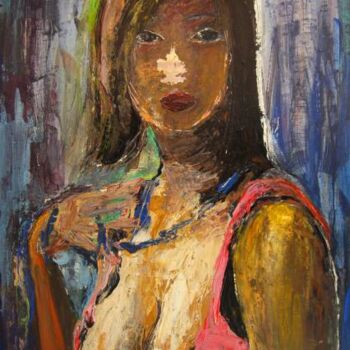 Painting titled "portrait" by Pavel Klimov, Original Artwork, Oil