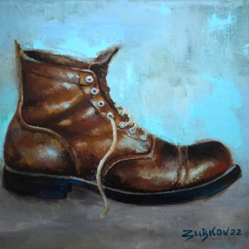 "Leather boot" başlıklı Tablo Pavel Zubkov tarafından, Orijinal sanat, Petrol