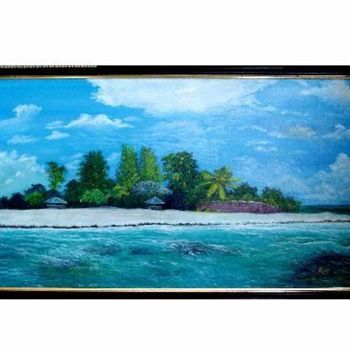 Schilderij getiteld "Key West shore" door Pavouk7, Origineel Kunstwerk