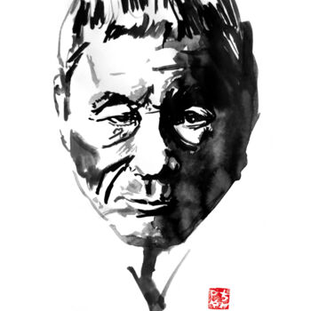 Drawing titled "takeshi kitano" by Péchane, Original Artwork, Ink