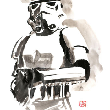 「storm trooper」というタイトルの描画 Péchaneによって, オリジナルのアートワーク, インク