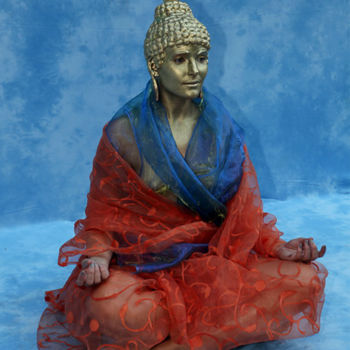 Malarstwo zatytułowany „Deusa Buddha.jpg” autorstwa Pedro Ildo, Oryginalna praca, Atrament