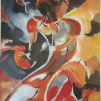 Malerei mit dem Titel "flamenco.jpg" von Penny G Peckmann, Original-Kunstwerk, Acryl