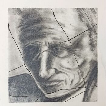 Drawing titled "Una cara" by Pepe Ortiz Benavent, Original Artwork, Pencil