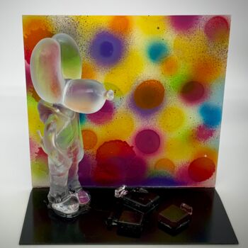 Sculpture titled "Les odeurs de parfum" by Pepe22, Original Artwork, Resin