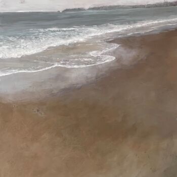 Painting titled "Waves at Limantour…" by Peter Babakitis, Original Artwork, Oil