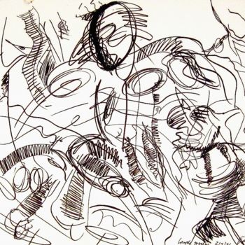 Zeichnungen mit dem Titel "The street wilderne…" von Peter Jalesh, Original-Kunstwerk, Tinte