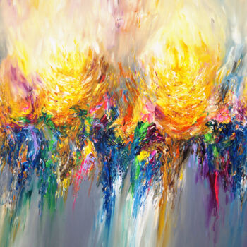 Pintura intitulada "Abstract Energy XXX…" por Peter Nottrott, Obras de arte originais, Acrílico