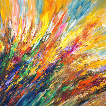 Pittura intitolato "Into The Light XL 10" da Peter Nottrott, Opera d'arte originale, Acrilico