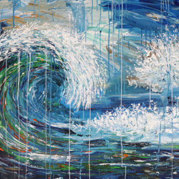 "Ocean Waves XL 1" başlıklı Tablo Peter Nottrott tarafından, Orijinal sanat, Akrilik