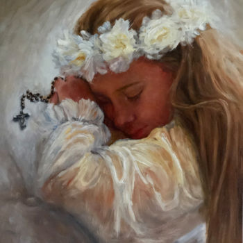Painting titled "Hope" by Petra Gruiters, Original Artwork, Oil