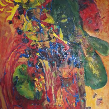 Pittura intitolato "Abstrait" da Marie Phebidias, Opera d'arte originale
