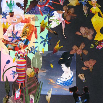 Collages getiteld "Nocturne n.3." door Phil Colisov, Origineel Kunstwerk, Anders