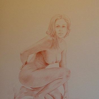 제목이 "figura femminile"인 미술작품 Filippo Liardo로, 원작, 기름