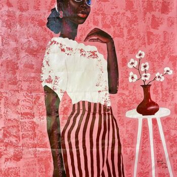 Schilderij getiteld "Self Love I" door Philip Letsu Komla, Origineel Kunstwerk, Acryl