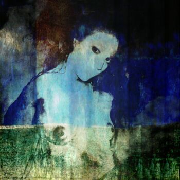 Φωτογραφία με τίτλο "Blue nude....." από Philippe Berthier, Αυθεντικά έργα τέχνης, Χειρισμένη φωτογραφία