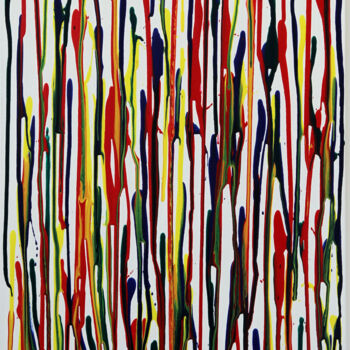 Картина под названием "SANG" - Philippe Combis (PhilIppe CBS), Подлинное произведение искусства, Акрил Установлен на Деревян…