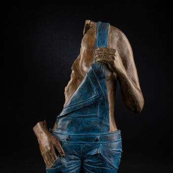 Sculpture titled "BIRGIT" by Philippe Crivelli, Original Artwork, Bronze