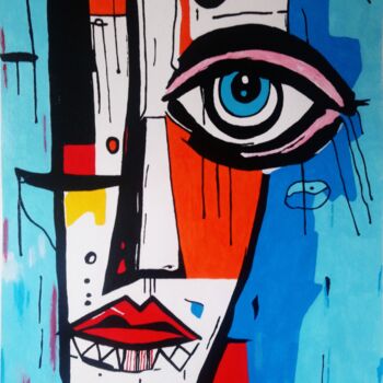 Painting titled "Jaris" by Philippe Dailler, Original Artwork, Acrylic