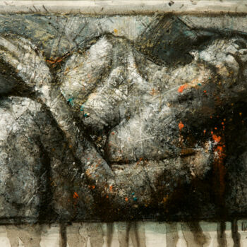 Pittura intitolato "Sans titre" da Philippe-Emmanuel Amirault, Opera d'arte originale
