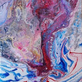 Pittura intitolato "Galaxie 1" da Philippe Vignaux, Opera d'arte originale, Acrilico