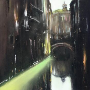 Painting titled "Rio della VERONA ,…" by Philippe Perennou, Original Artwork, Pastel Mounted on Cardboard