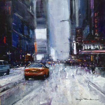 Painting titled "New York, n° 273" by Philippe Perennou, Original Artwork, Acrylic Mounted on Wood Stretcher frame