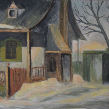 Painting titled "D'une autre époque" by Normand Philippe, Original Artwork, Oil