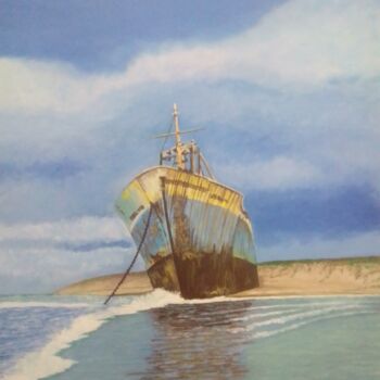 「Beached」というタイトルの絵画 Phillip Matthewsによって, オリジナルのアートワーク, アクリル