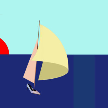 Digital Arts με τίτλο "Sailing in May with…" από Phillip Reese, Αυθεντικά έργα τέχνης, 2D ψηφιακή εργασία
