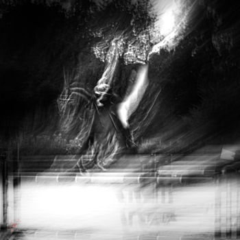 Photographie intitulée "The Ghost Ridrer" par Philippe Loze, Œuvre d'art originale, Photographie numérique