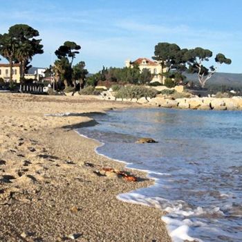 Photographie intitulée "La plage en hiver -…" par Josiane Karanian Boularot, Œuvre d'art originale