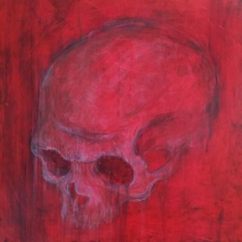 Pittura intitolato "crâne" da Philippe Picard, Opera d'arte originale, Acrilico