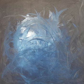 Malarstwo zatytułowany „bleu” autorstwa Philippe Picard, Oryginalna praca, Akryl